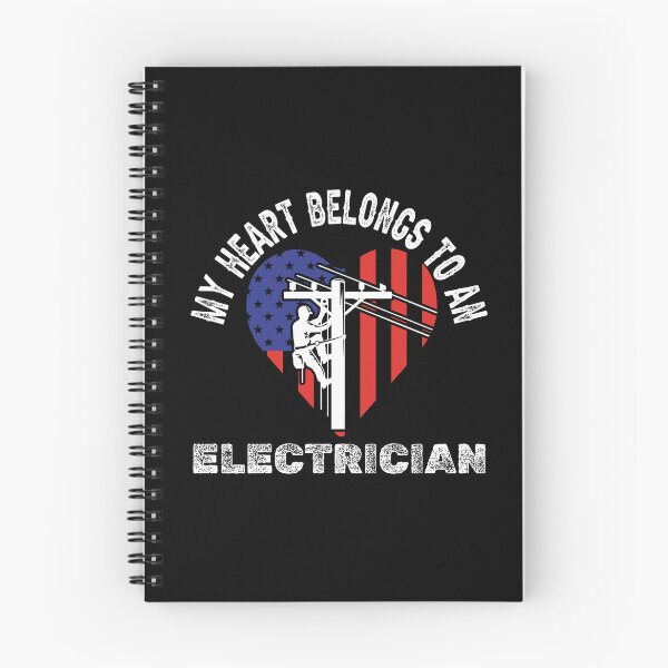 Item preview, Electrician's Heart - Patriotic Lineworker Valentine's Day designed and sold by ElLocoMus.