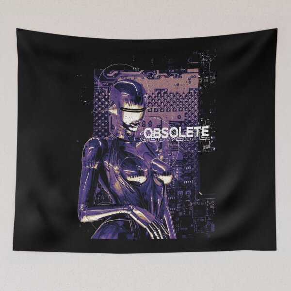 Item preview, Brutalist Y2K 80s  Aesthetics Android Robot Obsolete Chrome designed and sold by PVSKI.