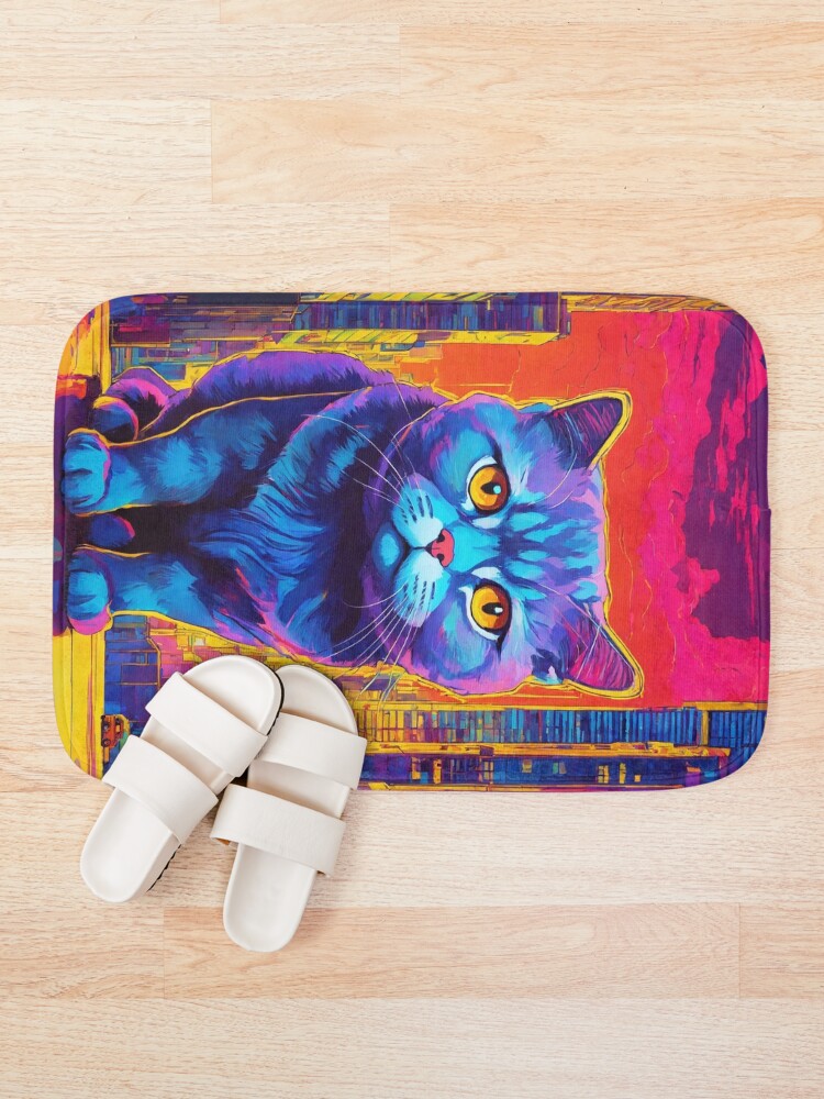 Thumbnail 1 of 6, Bath Mat, Magic Cat designed and sold by RaF71PrO.