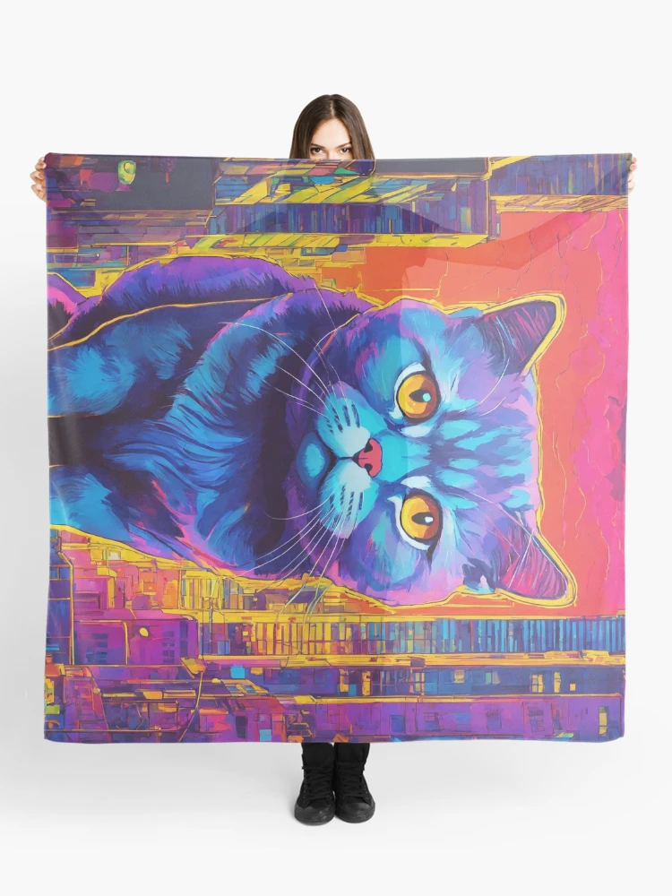 Thumbnail 1 of 3, Scarf, Magic Cat designed and sold by RaF71PrO.