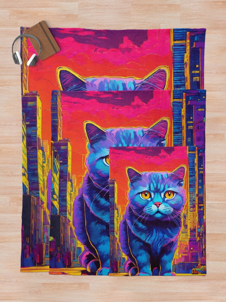 Thumbnail 5 of 6, Throw Blanket, Magic Cat designed and sold by RaF71PrO.