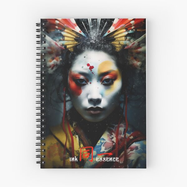 Item preview, Ink Essence - Japanese Aesthetic Surreal Kanji Symbol Painted Face Art 06 designed and sold by MadeByRobots.