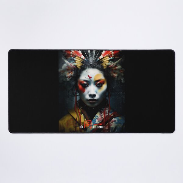Item preview, Ink Essence - Japanese Aesthetic Surreal Kanji Symbol Painted Face Art 06 designed and sold by MadeByRobots.