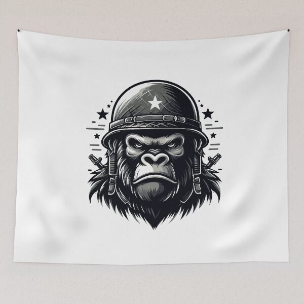 Item preview, Battle-Ready Gorilla designed and sold by Apex-Ape.