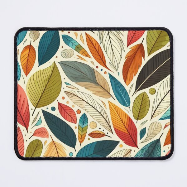 Item preview, Colorful Leaves Feathers Cartoon Illustration Drawing 10 designed and sold by CoffeeIsATrip.