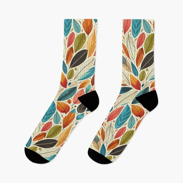 Item preview, Colorful Leaves Feathers Cartoon Illustration Drawing 10 designed and sold by CoffeeIsATrip.