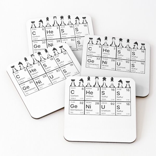 Item preview, Chess Periodic Table chess lover chess player think gambit designed and sold by Hamzakhotbi.