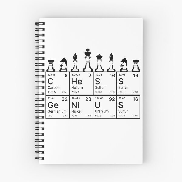 Item preview, Chess Periodic Table chess lover chess player think gambit designed and sold by Hamzakhotbi.