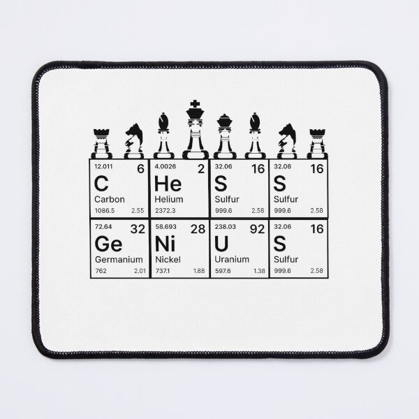 Item preview, Chess Periodic Table chess lover chess player think gambit designed and sold by Hamzakhotbi.