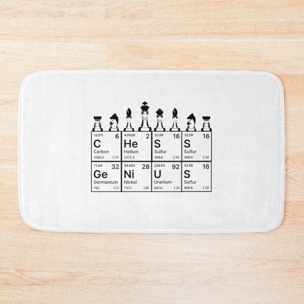 Item preview, Chess Periodic Table chess lover chess player think gambit designed and sold by Hamzakhotbi.