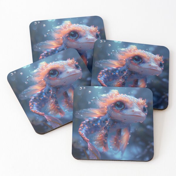 Item preview, Dusk's Luminary: Reef's Enchanted Gazer Aquatic Sprite designed and sold by AstralPhoenixAI.