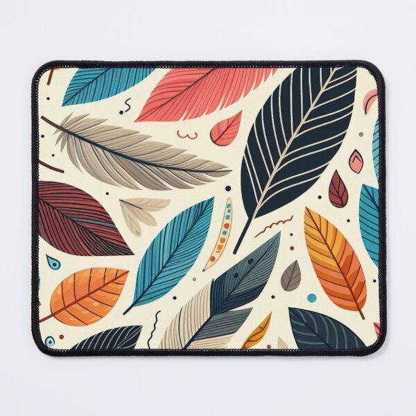 Item preview, Colorful Leaves Feathers Cartoon Illustration Drawing 11 designed and sold by CoffeeIsATrip.