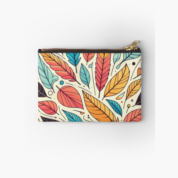 Item preview, Colorful Leaves Feathers Cartoon Illustration Drawing 12 designed and sold by CoffeeIsATrip.