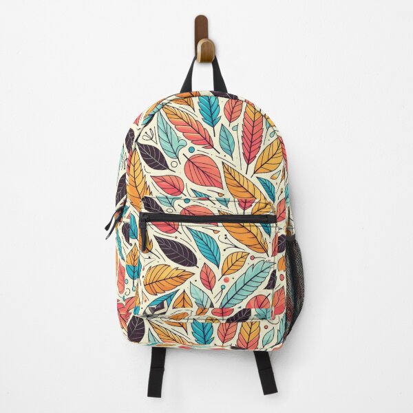 Item preview, Colorful Leaves Feathers Cartoon Illustration Drawing 12 designed and sold by CoffeeIsATrip.