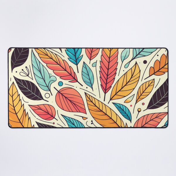 Item preview, Colorful Leaves Feathers Cartoon Illustration Drawing 12 designed and sold by CoffeeIsATrip.
