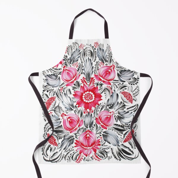 Item preview, Petrykivka in pink and black designed and sold by BEATRICE BISIAUX.