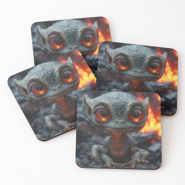 Item preview, Cinder Gazer: Volcanic Sentinel Fantasy Goblin designed and sold by AstralPhoenixAI.