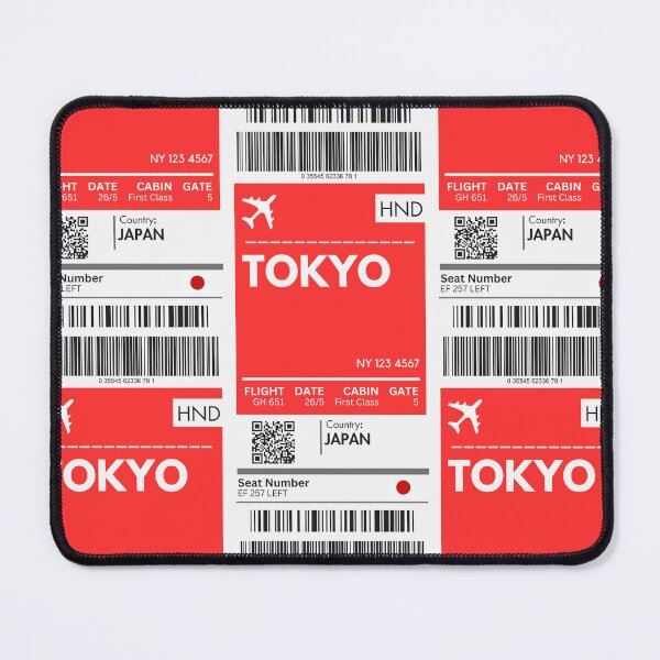 Item preview, Tokyo Airplane Boarding Pass designed and sold by RoamInk.