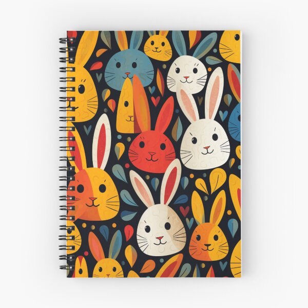Item preview, Funny bunnies pattern cute rabbits designed and sold by SmileshareShop.