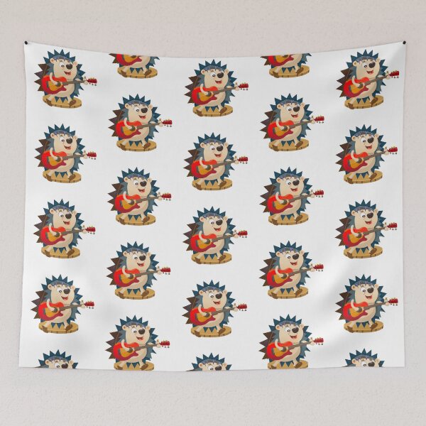 Item preview, Cute Guitarist Hedgehog designed and sold by myfavoritegifts.