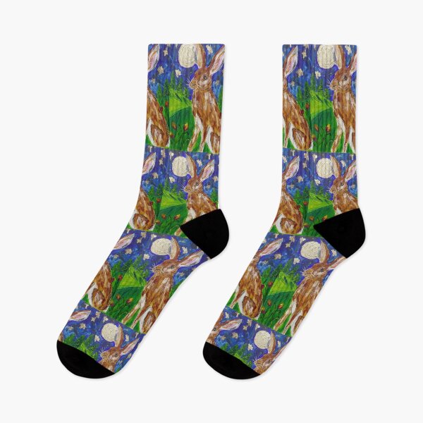 Item preview, Hare among Tulips and a Golden Moon! designed and sold by Casimirasart.