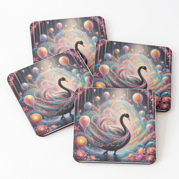 Item preview, Swan Loves Beautiful Flowers  designed and sold by BotunPeony.