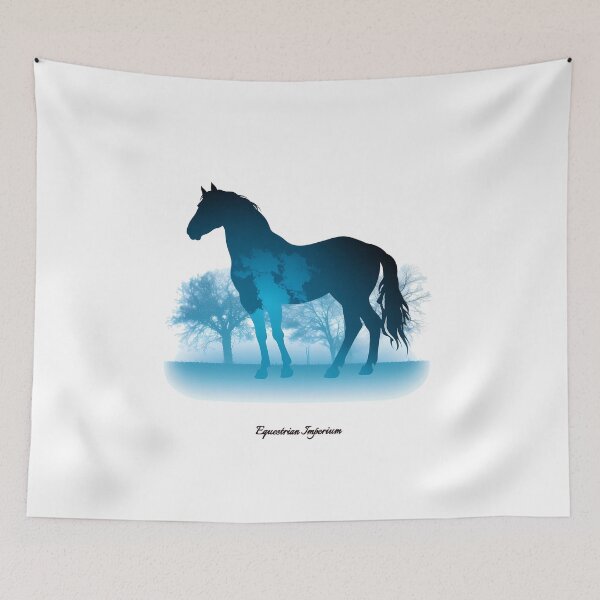 Item preview, Horse in the mist - Horse at sunset designed and sold by EquestrianImperium.