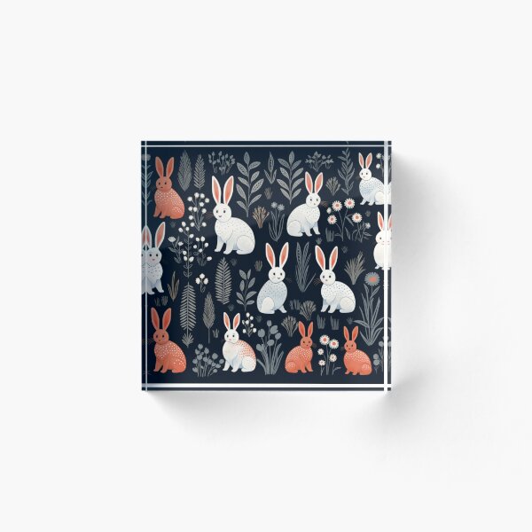 Aperçu de l'œuvre Modèle de lapins drôles lapins mignons créée et vendue par SmileshareShop.