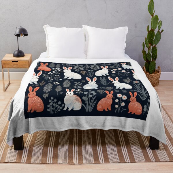 Item preview, Funny bunnies pattern cute rabbits designed and sold by SmileshareShop.