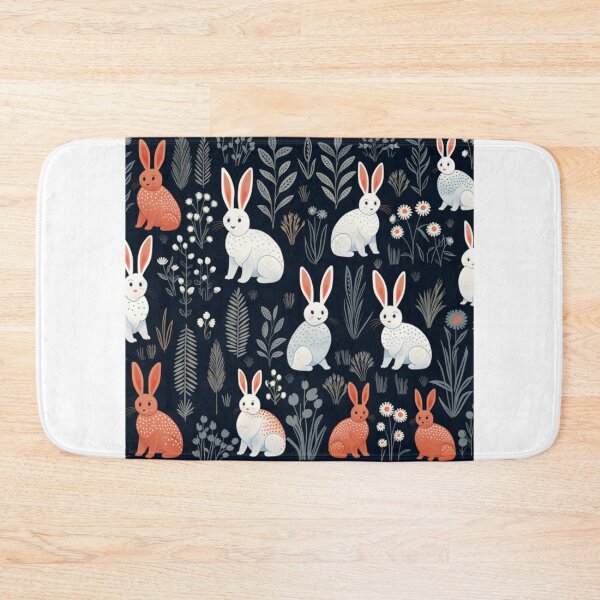 Item preview, Funny bunnies pattern cute rabbits designed and sold by SmileshareShop.