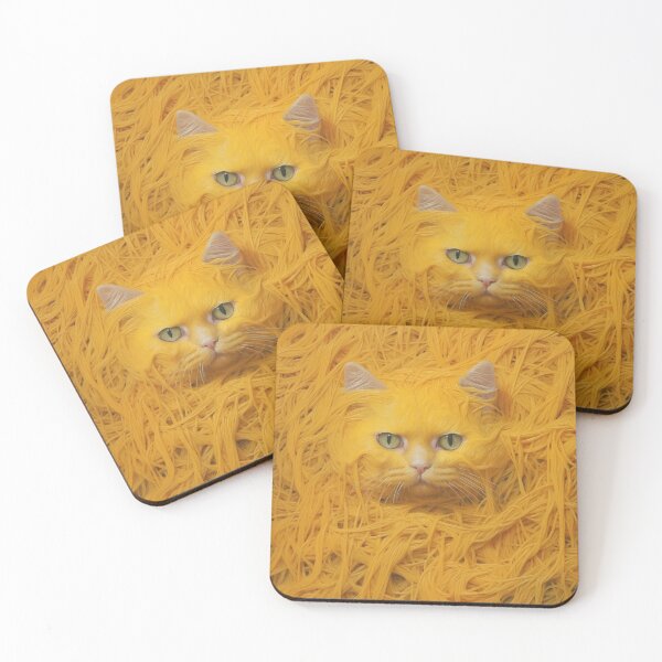 Item preview, Yellow Cat in Spaghetti designed and sold by RaveAnimals.