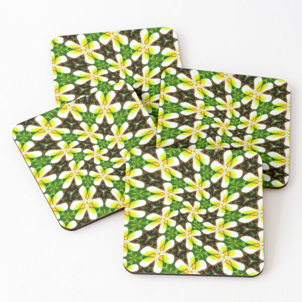 Item preview, Yellow Plumeria Pattern designed and sold by Patternflower.