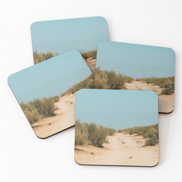 Item preview, Desert path under a blue sky designed and sold by rhosbahu.