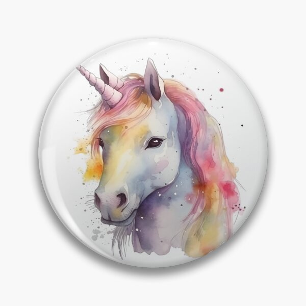 Artikelvorschau, Wunderschönes Einhorn in Wasserfarben-Stil entworfen und verkauft von RaveAnimals.