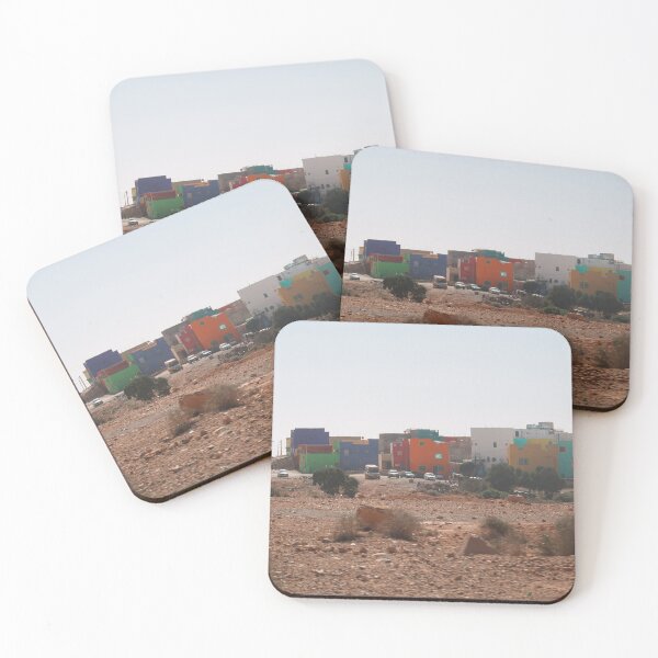 Item preview, Colorful houses in the desert designed and sold by rhosbahu.