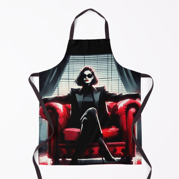 Item preview, Femme Fatale in Red Armchair [Noir] designed and sold by RESToRAPTOR.