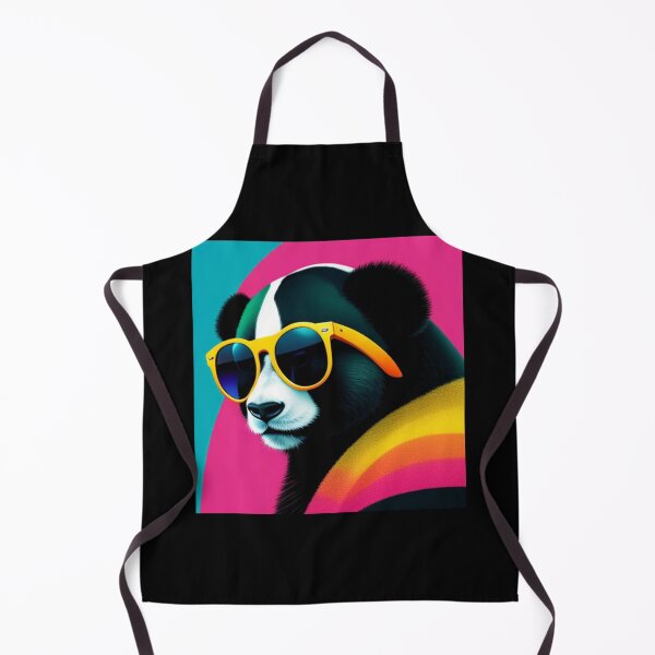 Item preview, Psychedelic panda bear stickers designed and sold by Flowerslaps.