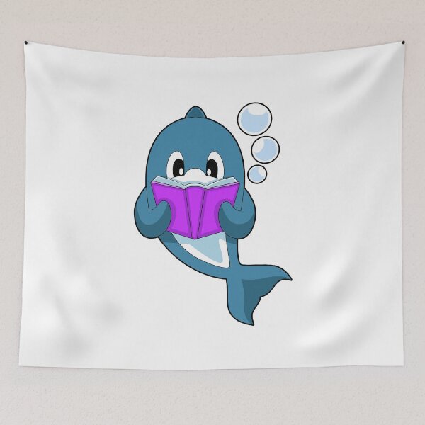 Item preview, Dolphin Reading Book designed and sold by Snabdesign84.