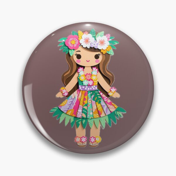 Item preview, Cute Hawaiian paper doll  designed and sold by Ponted.