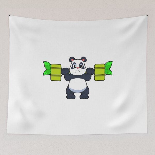 Item preview, Panda Bodybuilder Dumbbell Bodybuilding designed and sold by Snabdesign84.