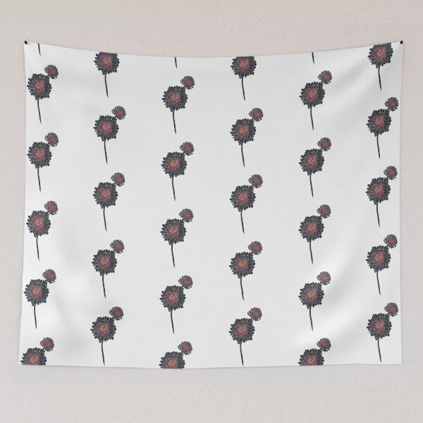Item preview, black flower designed and sold by Kalhanne.