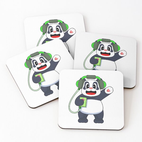 Item preview, Panda Musician Headphone Music designed and sold by Snabdesign84.