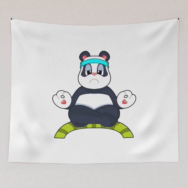 Item preview, Panda Yoga Fitness Meditation designed and sold by Snabdesign84.