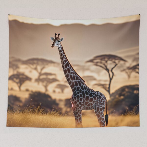 Item preview, Giraffe in Savannah - Habitants of Earth designed and sold by LiveDesigner.