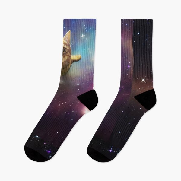 Item preview, Intergalactic Cat Flying in Universe designed and sold by RaveAnimals.
