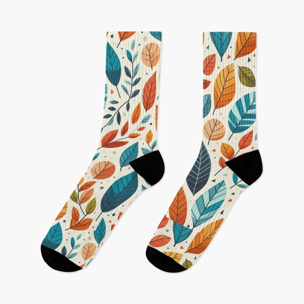 Item preview, Colorful Leaves Feathers Cartoon Illustration Drawing 13 designed and sold by CoffeeIsATrip.