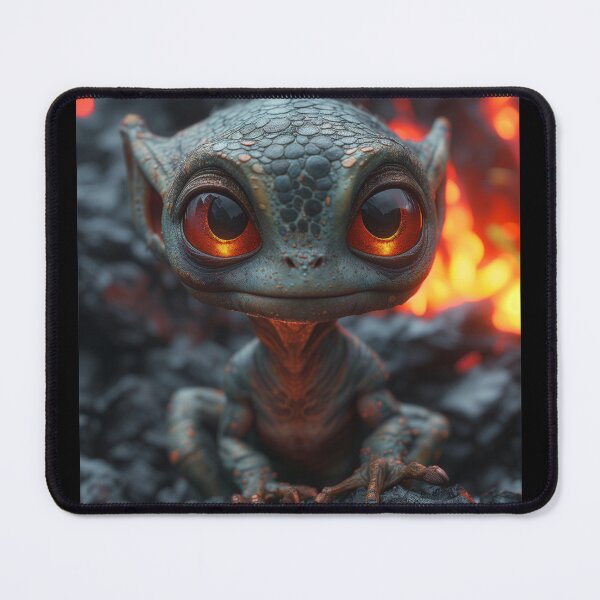 Item preview, Cinder Gazer: Volcanic Sentinel Fantasy Goblin designed and sold by AstralPhoenixAI.