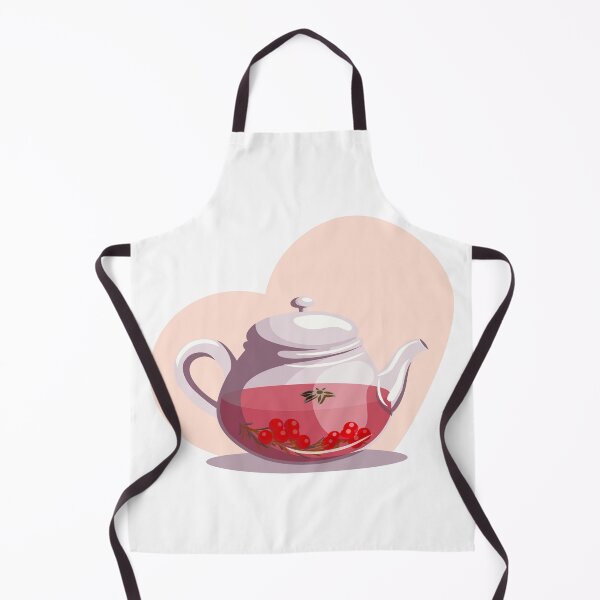 Item preview, Vector illustration of glass teapot with fruit tea designed and sold by Familyshmot.