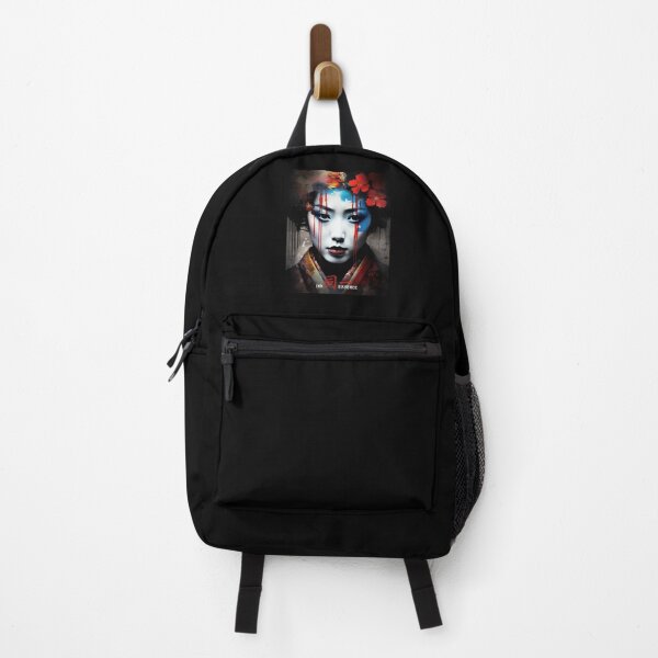Item preview, Ink Essence - Japanese Aesthetic Surreal Kanji Symbol Painted Face Art 18 designed and sold by MadeByRobots.
