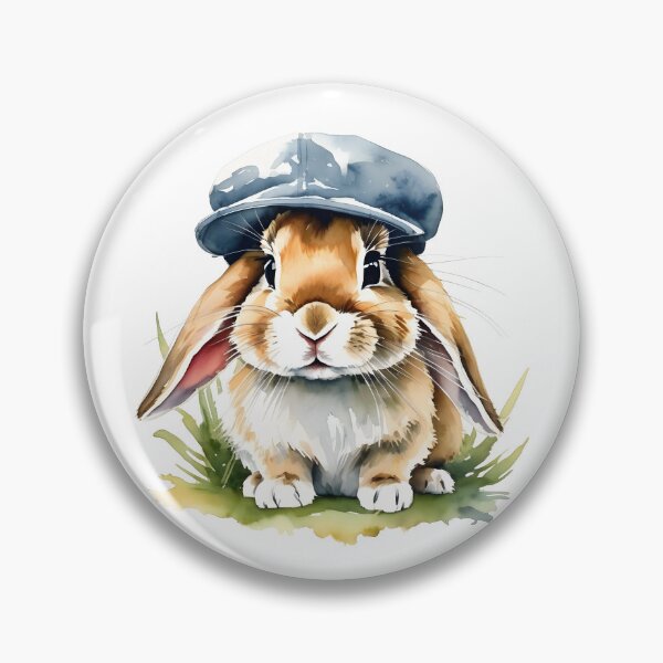 Item preview, Cute ram rabbit with a cool sailor hat designed and sold by Naturitude.